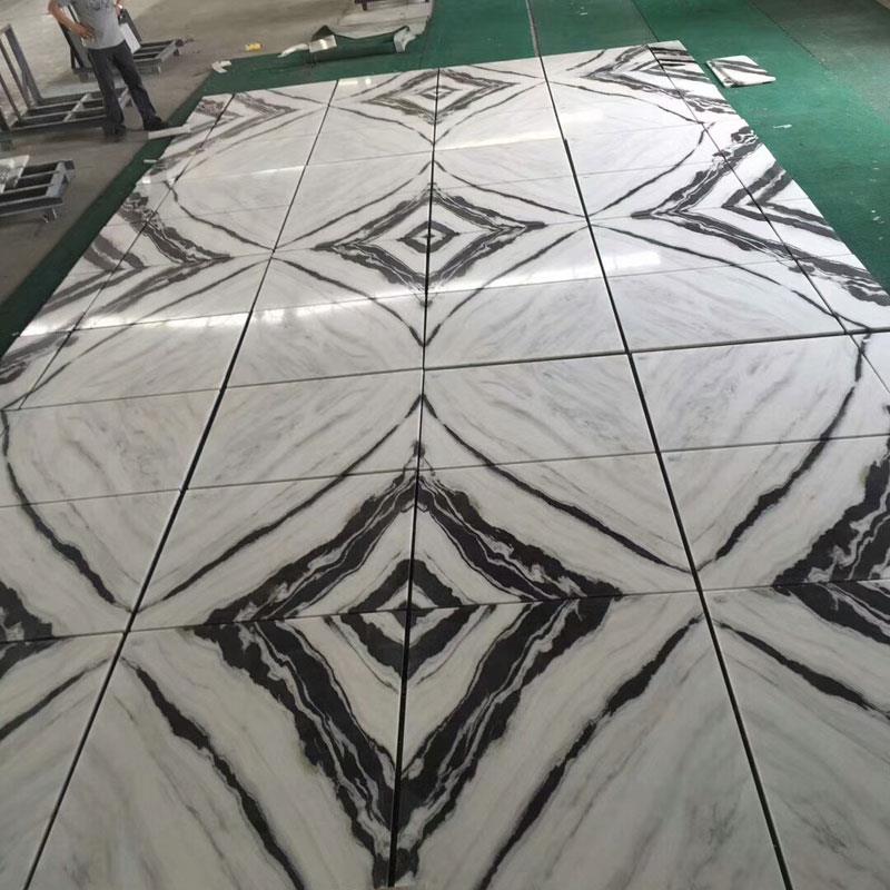White marble with black veins