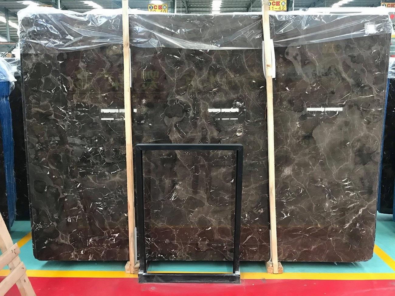 Dark Emperador slabs