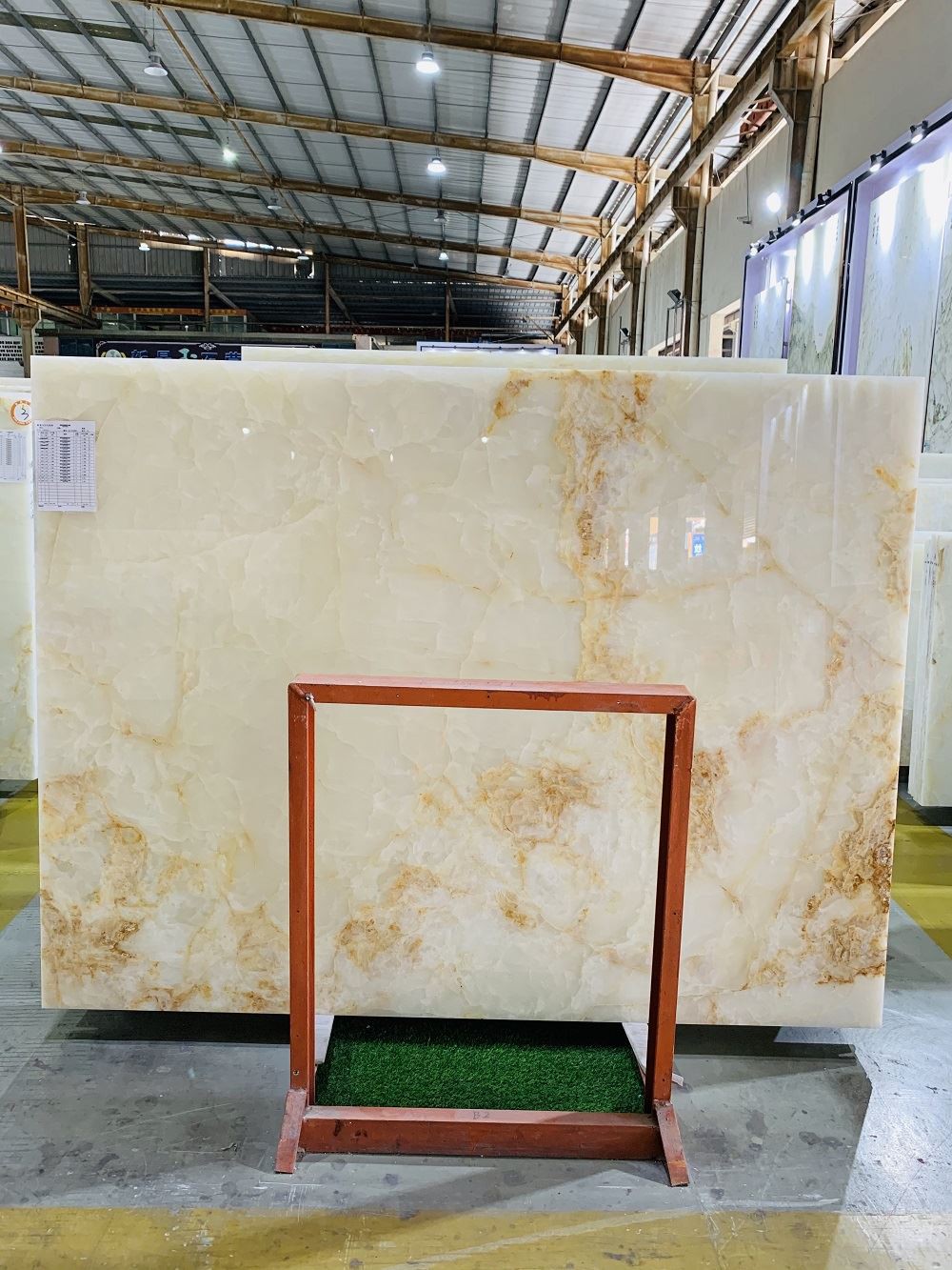 white onyx with brown veins