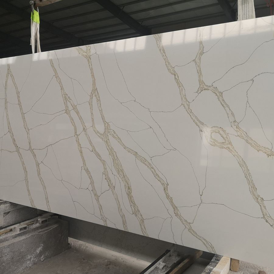 Calacatta gold quartz slab
