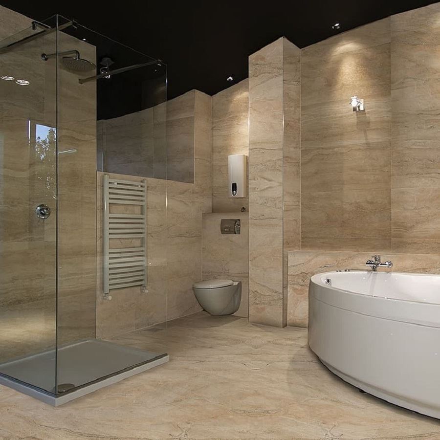 breccia oniciata marble bathroom