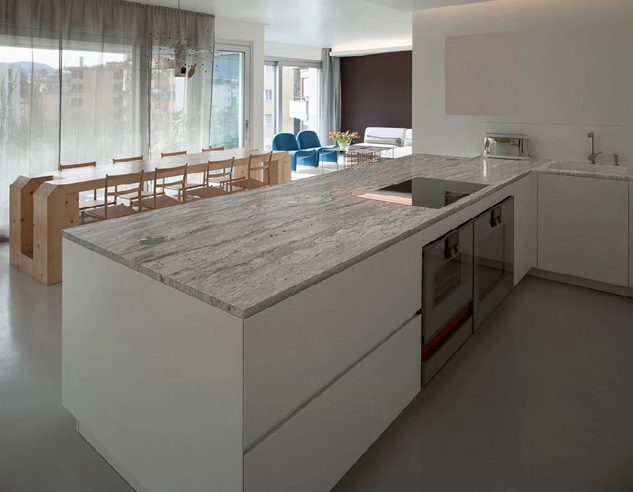 River white granite countertop