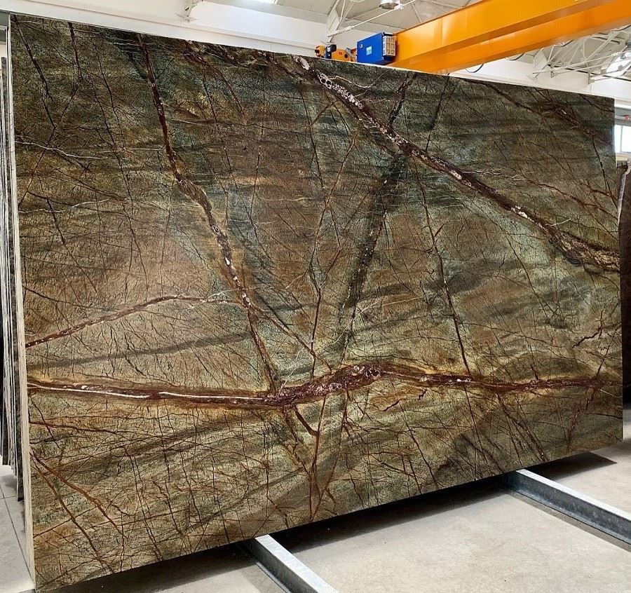 Rainforest green granite