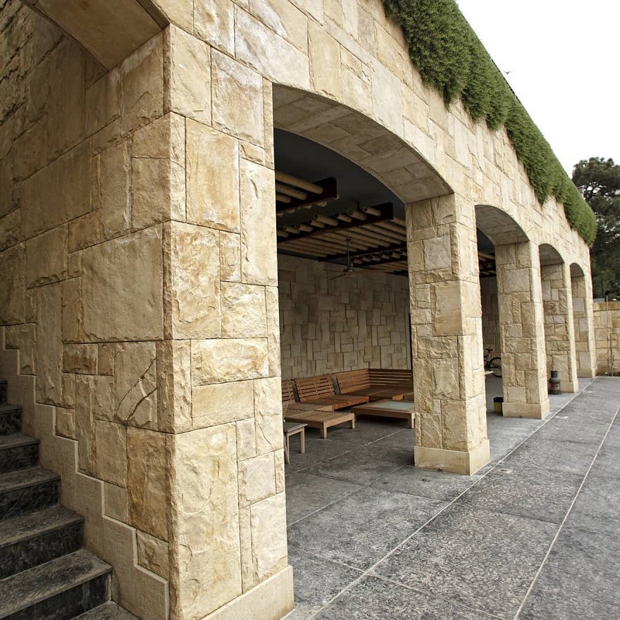 Beige Sandstone Wall