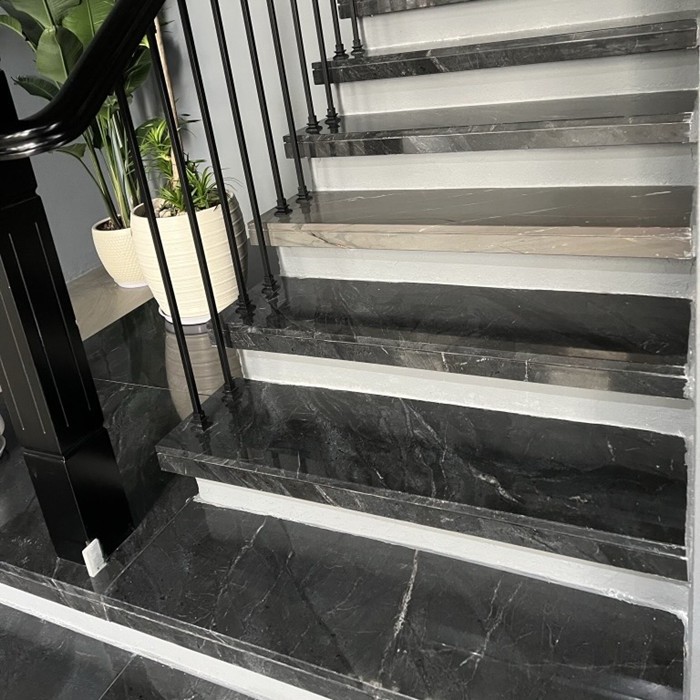 Chinese Black Granite Interor Steps