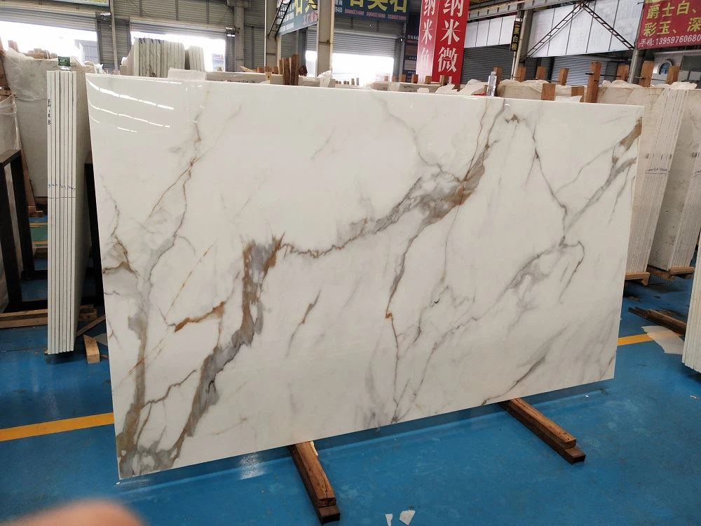 Calacatta Nano Glass Stone 3 Calacatta Nano Glass Stone 3