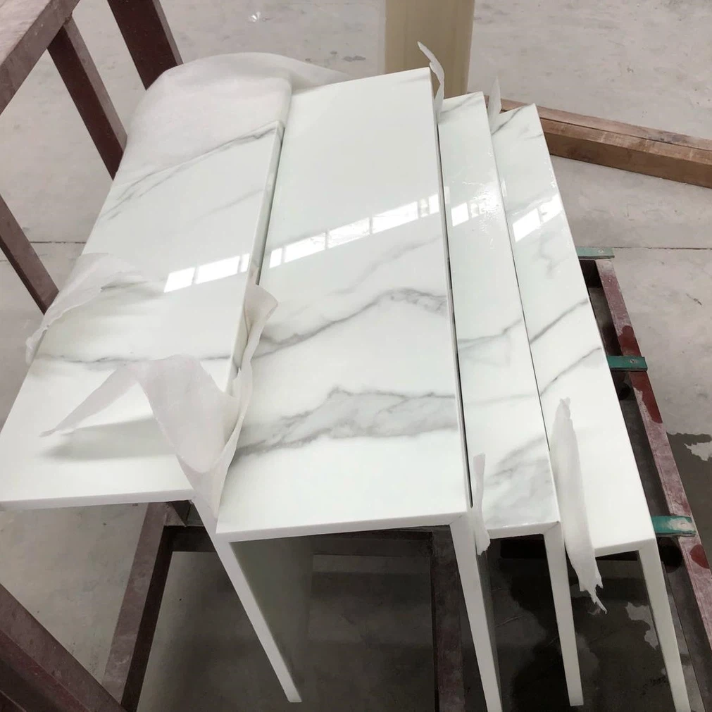 Calacatta nano glass steps01 Calacatta nano glass steps01