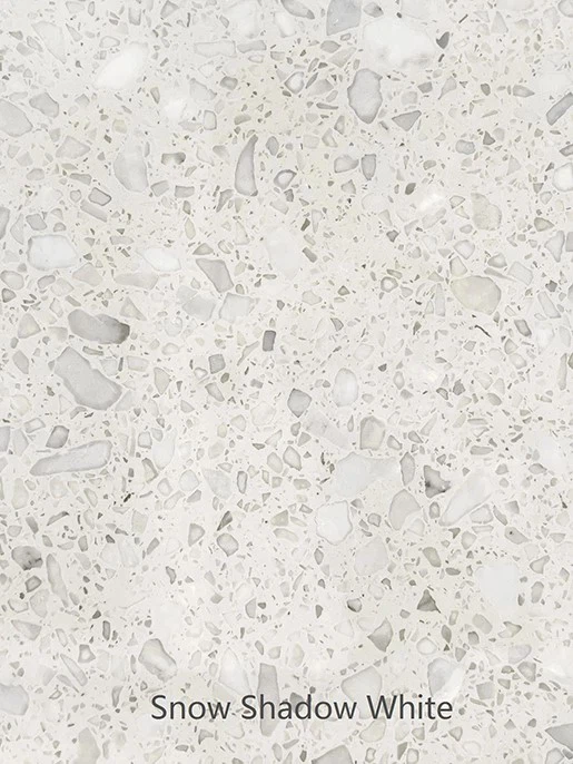 Snow Shadow WhiteTerrazzo Slab Snow Shadow WhiteTerrazzo Slab