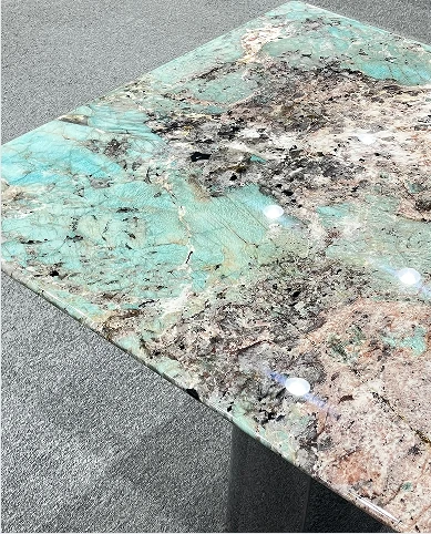 Amazon Green Luxury Stone Rectangular Dining Table factory
