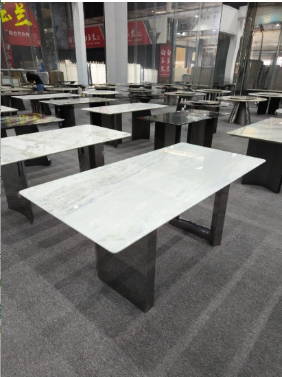 Brazil Blue Crystal Marble Polished Dining Table 1800*900 mm suppliers