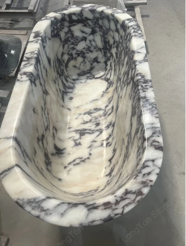 Calacatta Viola Marble Bathtub factory