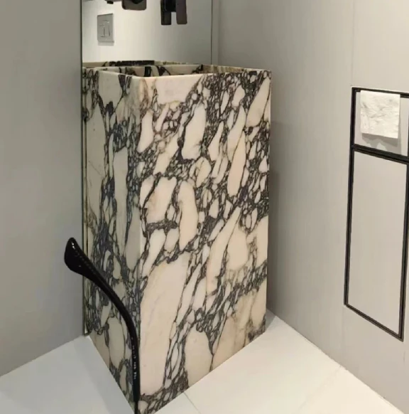 Calacatta Viola Marble Pedestal Sink best