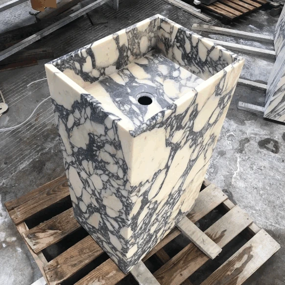 Calacatta Viola Marble Pedestal Sink price