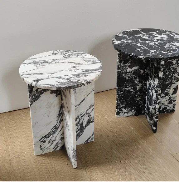 Calacatta Viola Marble Side Table Round Table factory