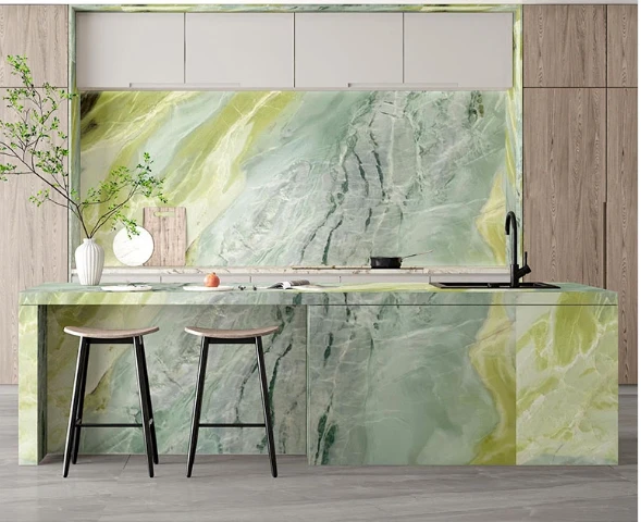 Dreaming Green Marble Slabs high quality