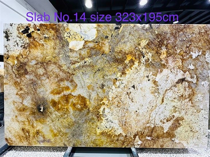 Exotic Backlit Stone Patagonia Gold Quartzite Slabs best