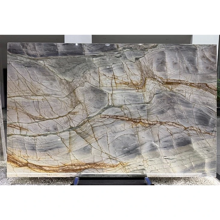 Exotic Brazilian Storm Blue Stone Tempest Blue Quartzite Slabs suppliers