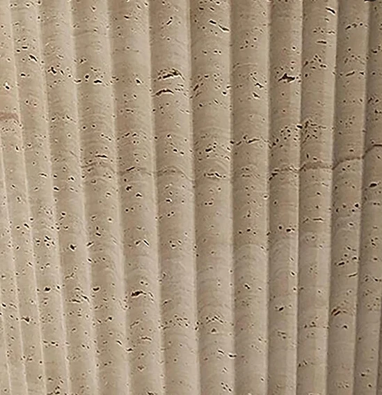 Fluted Travertine Pedestal Sink high quality