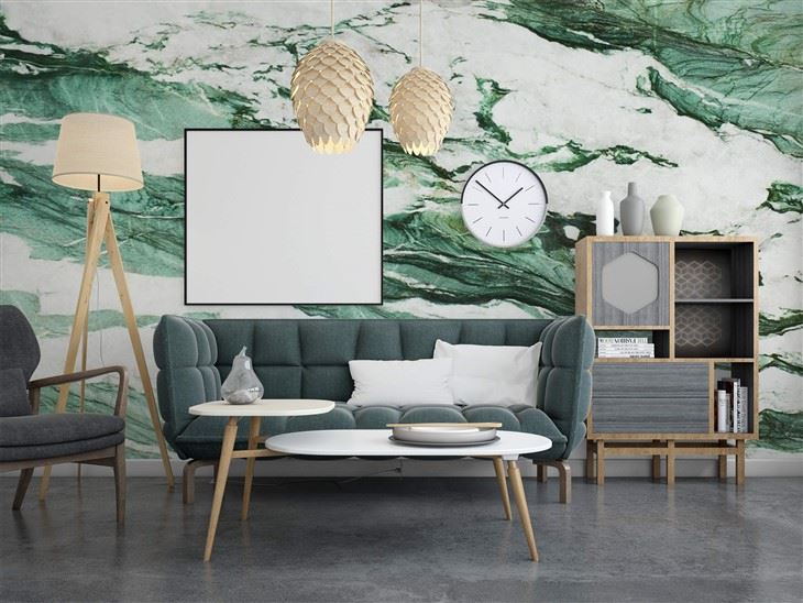 Green Star Quarzite Polished Marble Slab
