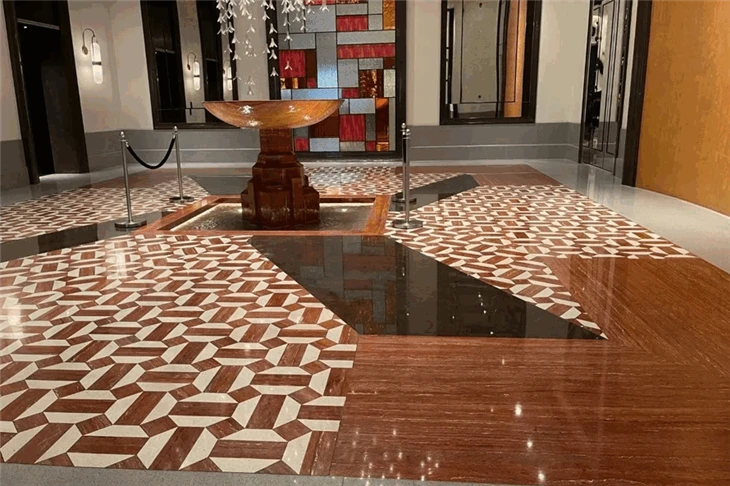 Iran Red Travertines Tiles For Luxury Interiors&Architecture