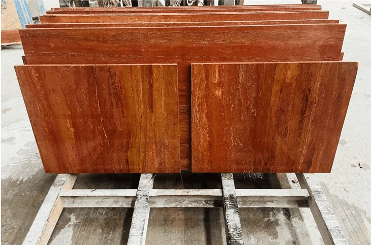 Iran Red Travertines Tiles For Luxury Interiors&Architecture price