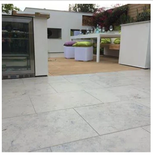 Jura Gray Limestone Honed Tiles For Wall Cladding And Flooring factory