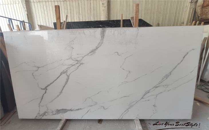 Large Format Porcelain Slabs Greek White Sintered Stone Wall Cladding Veneer price