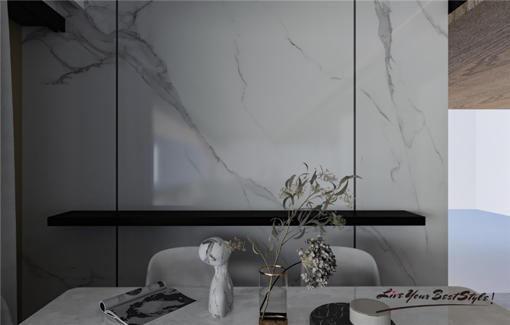 Large Format Porcelain Slabs Greek White Sintered Stone Wall Cladding Veneer manufacturers