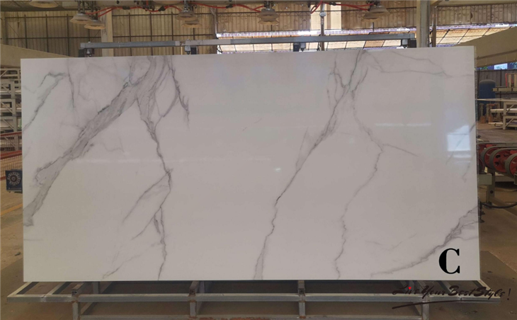 Large Format Porcelain Slabs Greek White Sintered Stone Wall Cladding Veneer suppliers