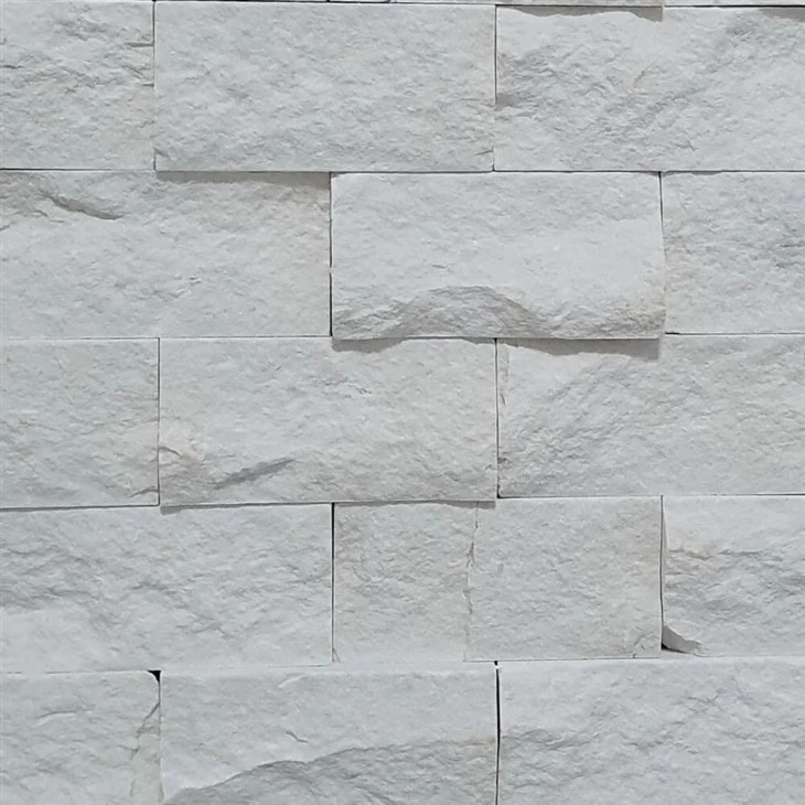 Limra White Limestone Split Face 300x300mm Matt Decorative Wall Tile