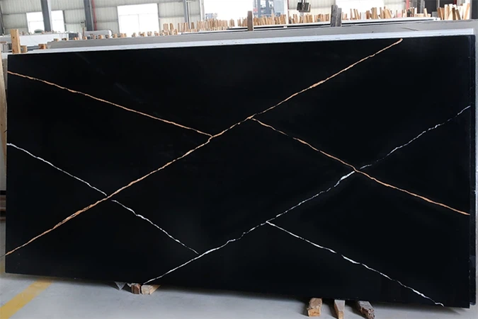 Calacatta Quartz Black Slab Calacatta Quartz Black Slab