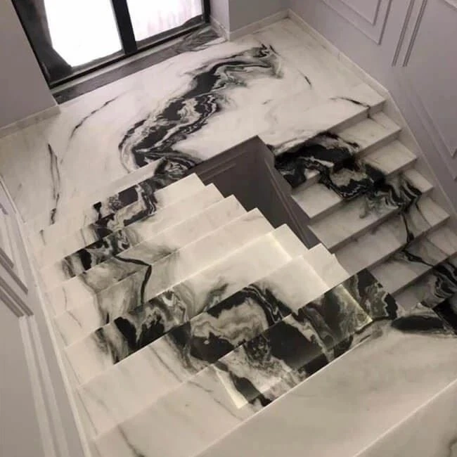 Panda White Marble Stairs best