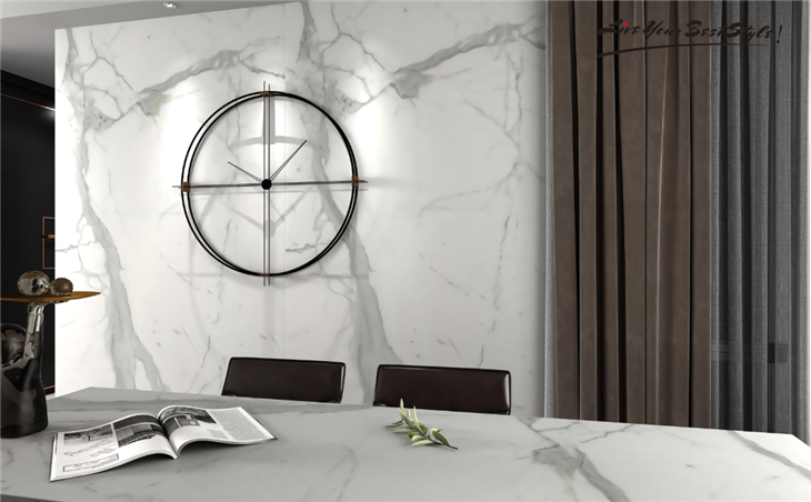 Piedra Sinterizada Bendable Stone Calacatta White Sintered Stone Wall Tile Panels-white price