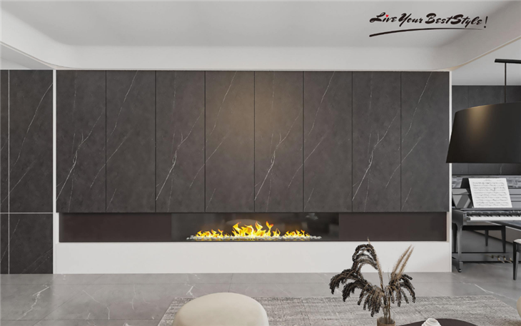 Piedra Sinterizada Engineered Stone Armani Dark Gray Sintered Stonestone Panel Wallboard price