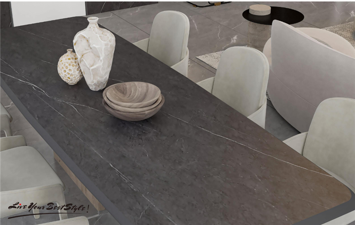 Piedra Sinterizada Engineered Stone Armani Dark Gray Sintered Stonestone Panel Wallboard best