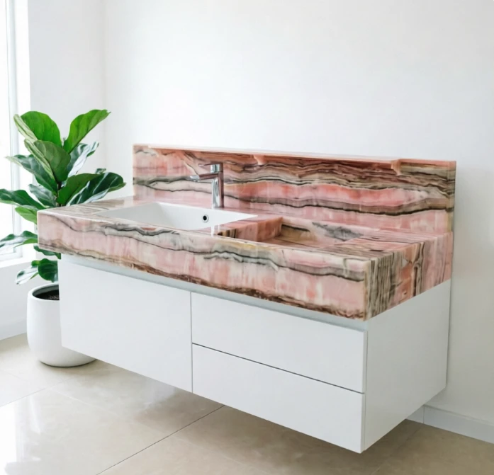 Pink Onyx Sinks Customization factory