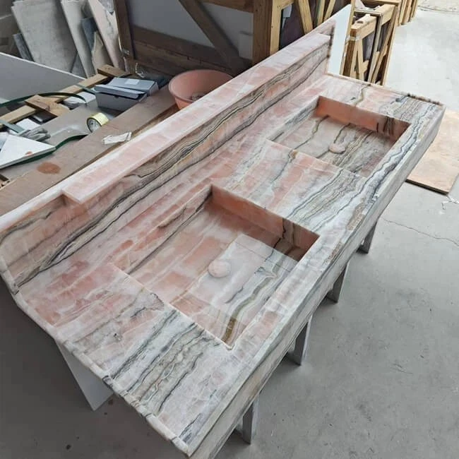 Pink Onyx Sinks Customization high quality