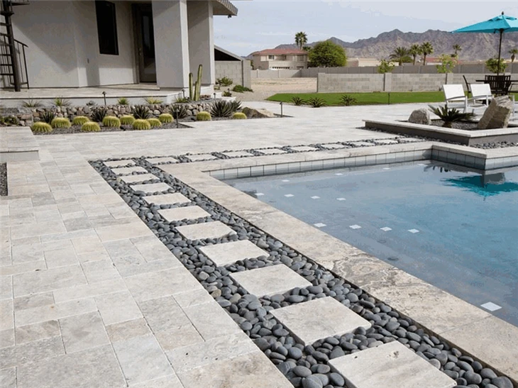 Roman Silver Travertine Tiles For Interior And Exterior Building Decoration price
