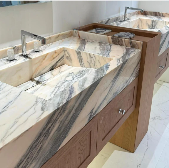 Rosa Portugal Marble Sink