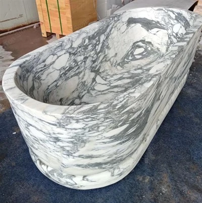 Arabescato Corchia Marble Bathtub