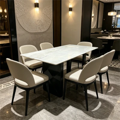 Brazil Blue Crystal Marble Polished Dining Table 1800*900 mm