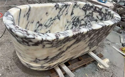 Calacatta Viola Marble Bathtub