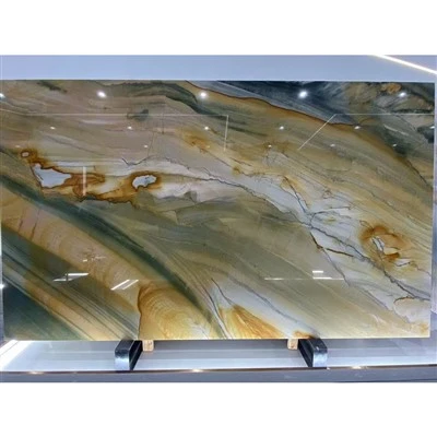 Exotic Blue & Gold Brazilian Stone Polaris Gold Quartzite Slabs