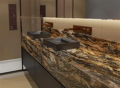 Exotic Gold & Black Stone Black Taurus Granite Slabs