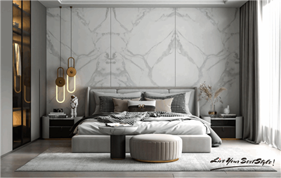 Large Format Porcelain Slabs Calacatta Kataba White Sintered Stone Thin Veneer Stone