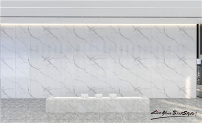 Large Format Porcelain Slabs Greek White Sintered Stone Wall Cladding Veneer