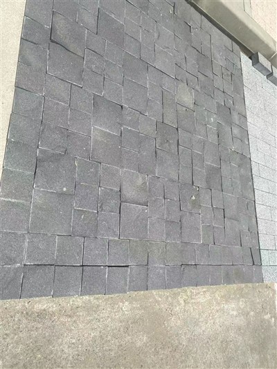 Natural Black Basalt Stone Floor Tiles Pavers Stone