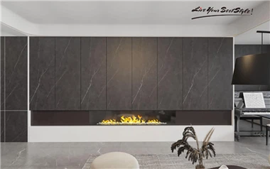 Piedra Sinterizada Engineered Stone Armani Dark Gray Sintered Stonestone Panel Wallboard