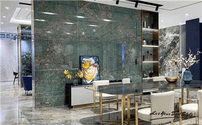 Wall Panel Stone New Amazon Green Sintered Stone Cladding Veneer