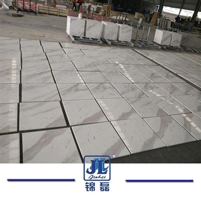 White Marble Polished Volakas White Floor Tile